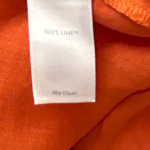 J. Jill Love Linen Large 100% Linen L/S Button Up Beachy Minimalist Vibe - Picture 5 of 5